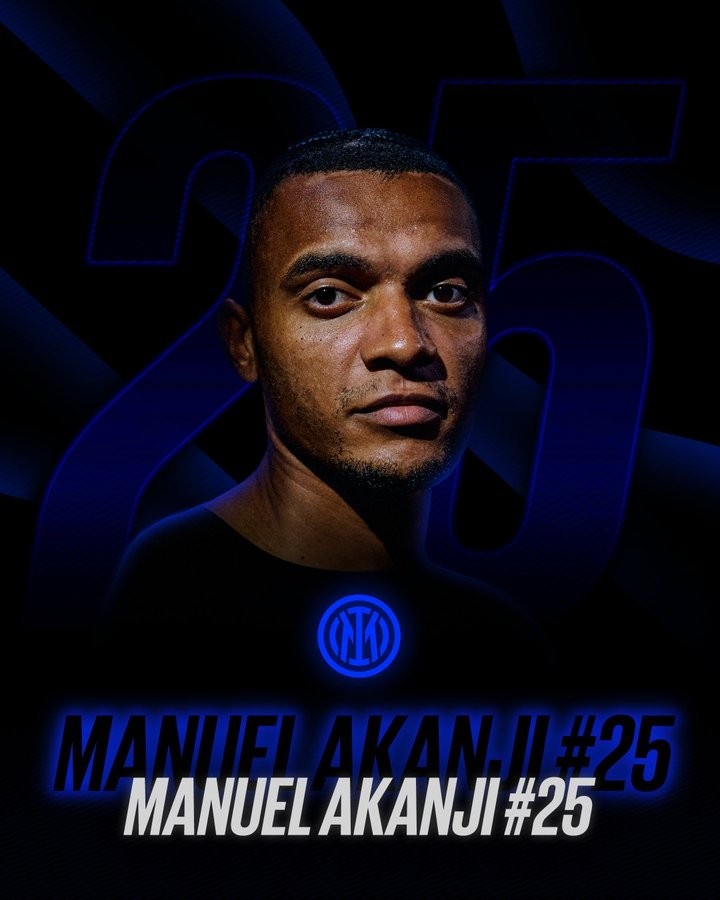 开云官网下载-国米官方：新援阿坎吉新赛季将身披25号球衣